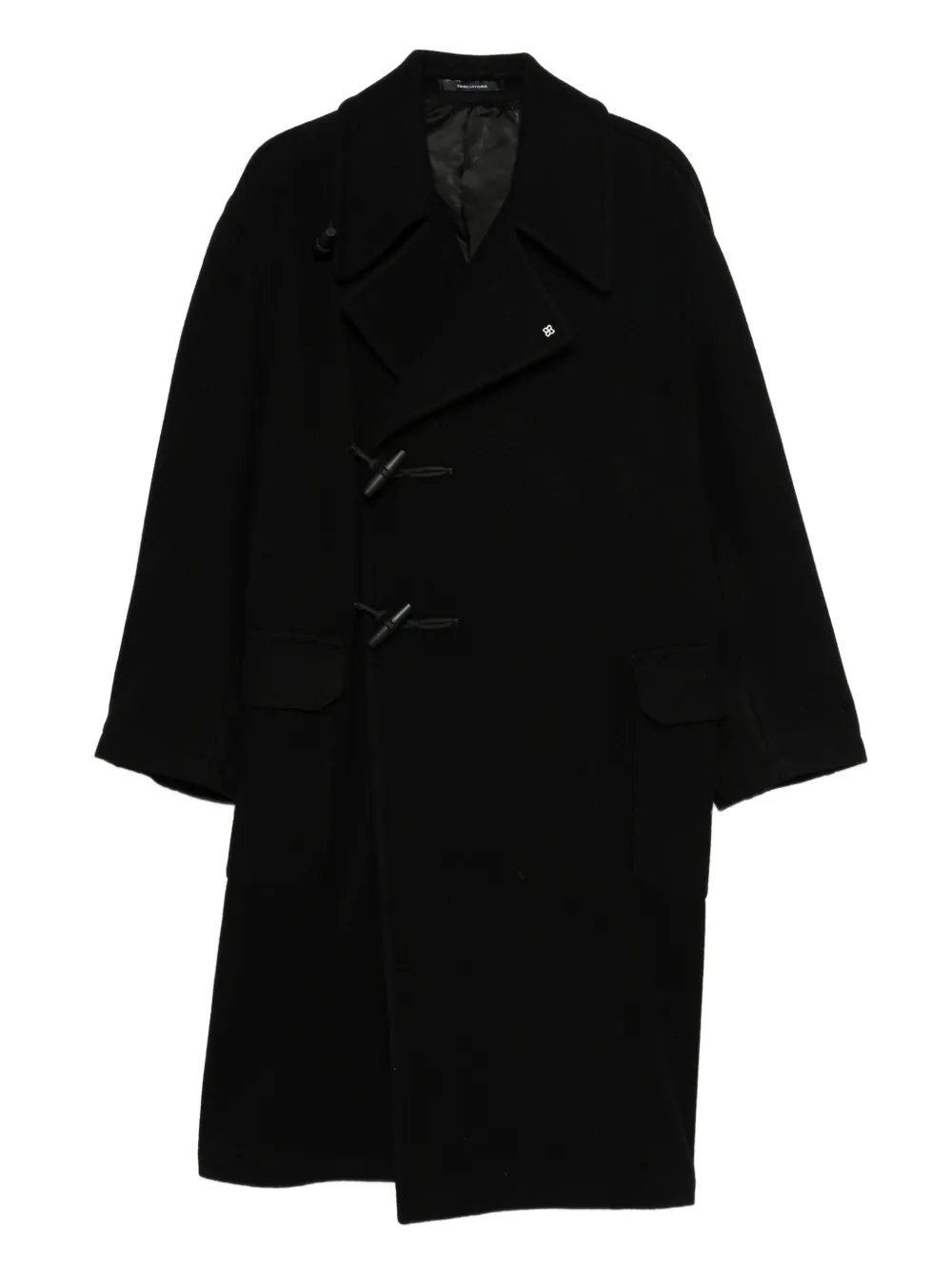 Tagliatore toggle-fastening wool coat | Black | Image 1