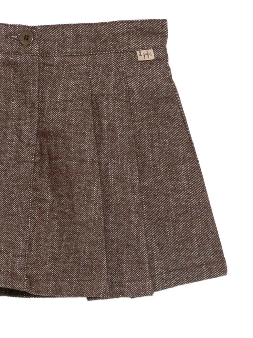 Il Gufo Mini-plooirok Bruin