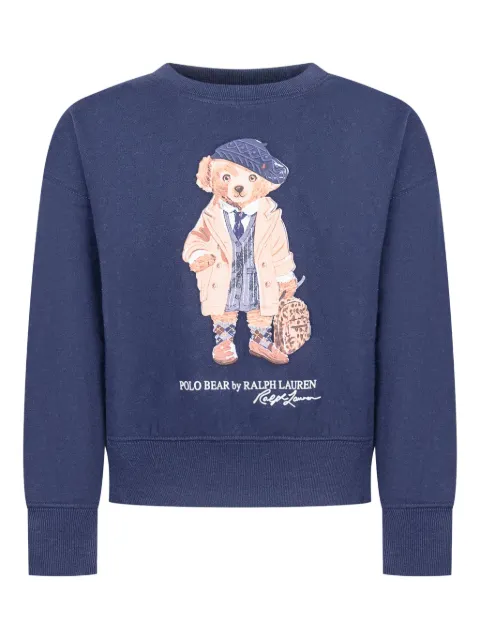 POLO RALPH LAUREN KIDS sudadera con motivo Polo Bear