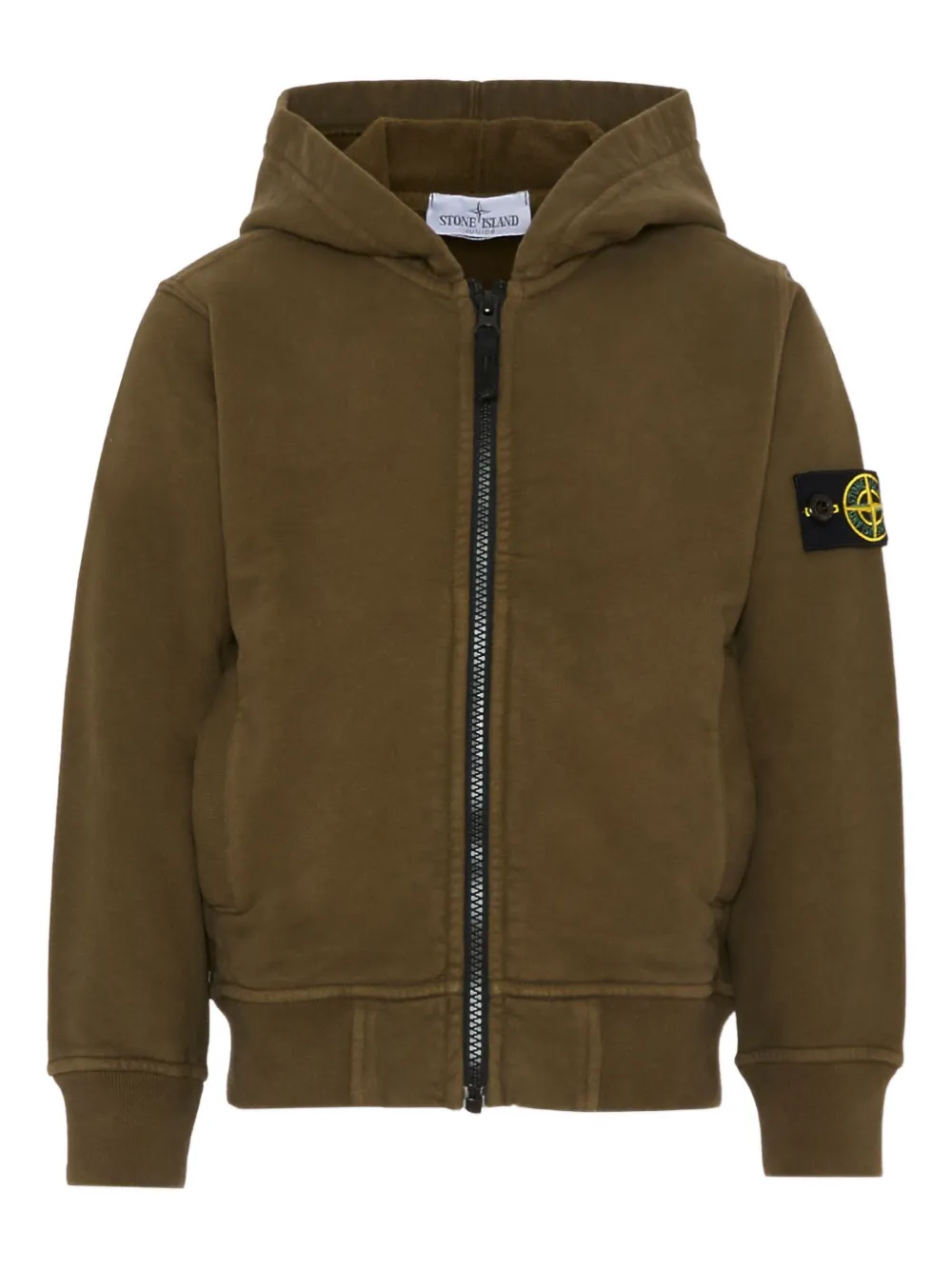 Stone Island Junior zip-up hoodie | Green | Image 1