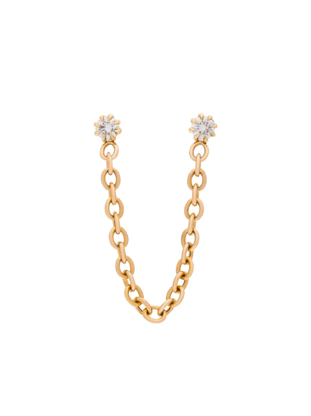 Dara Kaye Waterfall Chain Double Earing In Gold