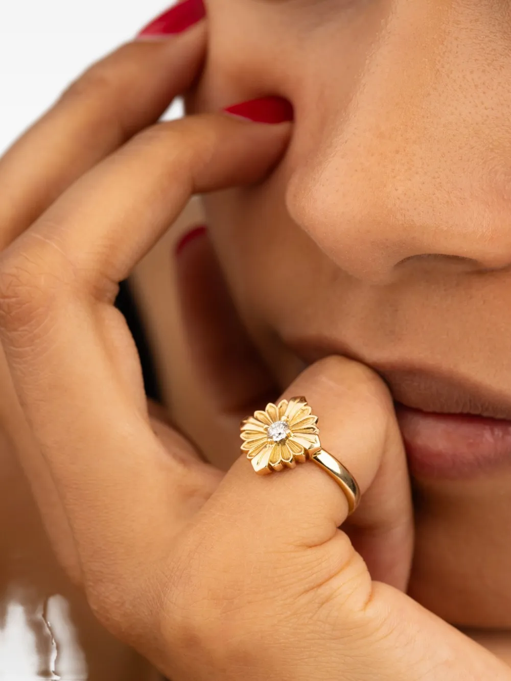 Rouvenat 18K yellow gold Stamp diamond ring | Image 2