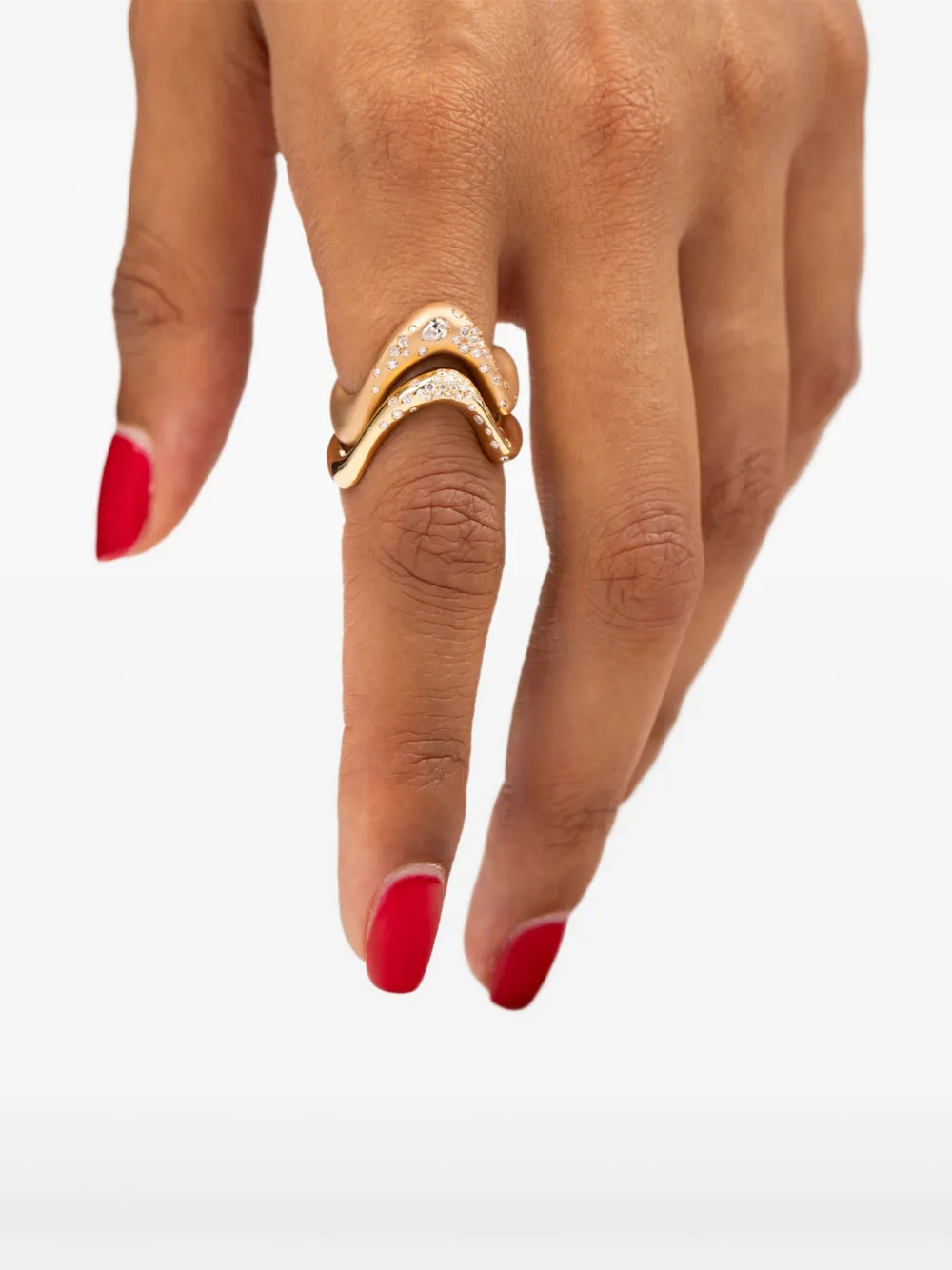 Mimia Leblanc bague en or 18ct Swoon à diamants | Image 2