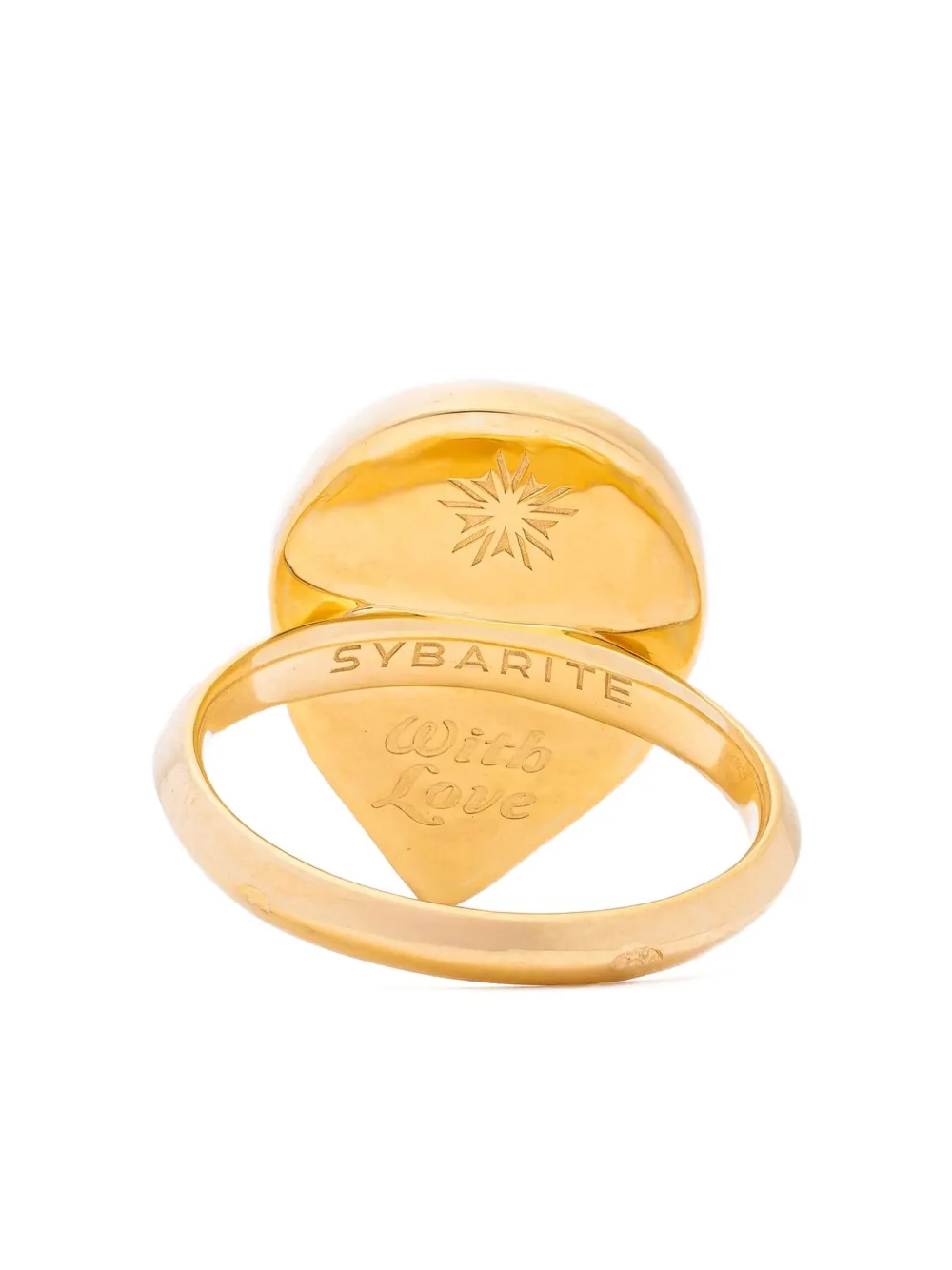 Sybarite 18k Yellow Gold She's An Alien Diamond And Sapphire Ring In Gold