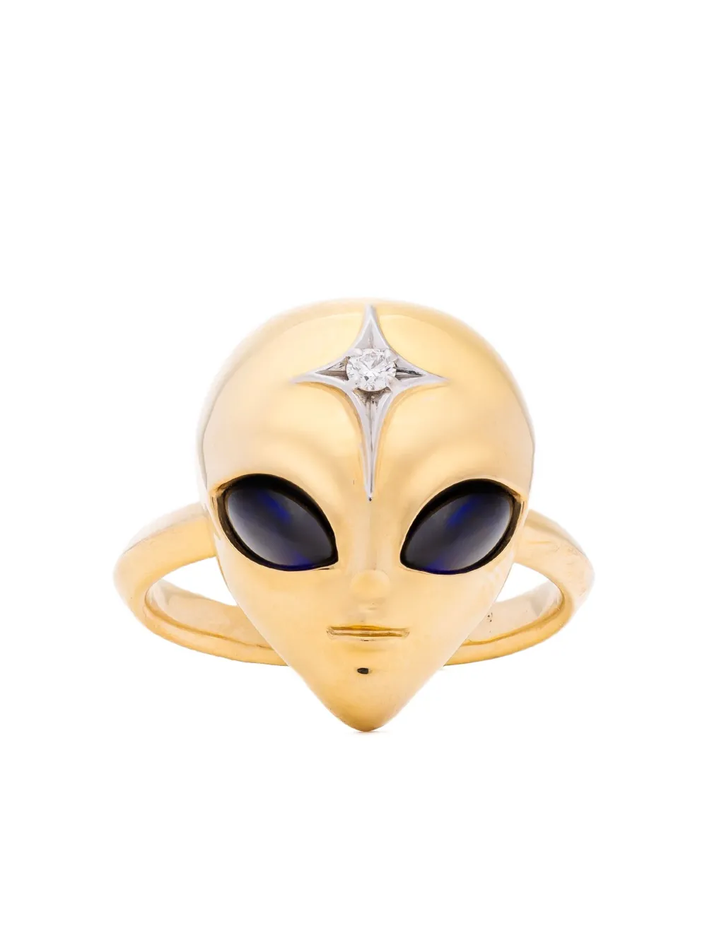 Sybarite 18K yellow gold She's An Alien diamond and sapphire ring | Gold | Image 1