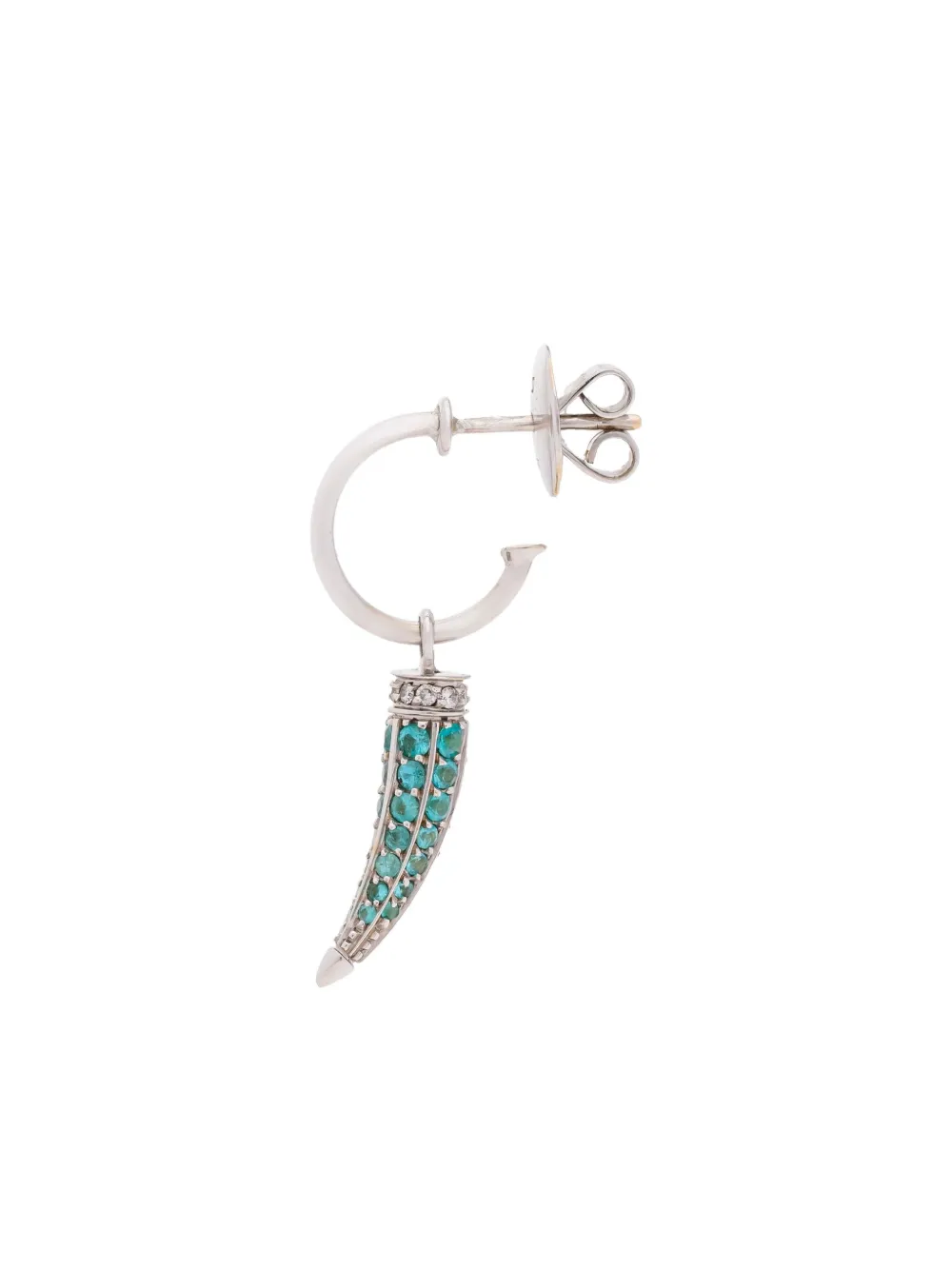 ARA VARTANIAN 18K white gold Horn tourmaline and diamond earring | Image 2
