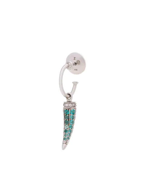 ARA VARTANIAN 18K white gold Horn tourmaline and diamond earring