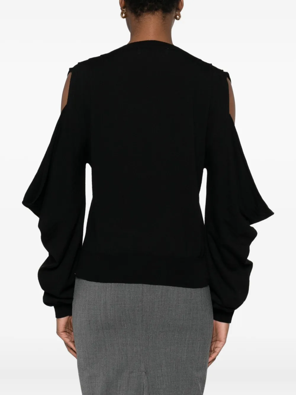 Jucca Open-detailing Top In Black