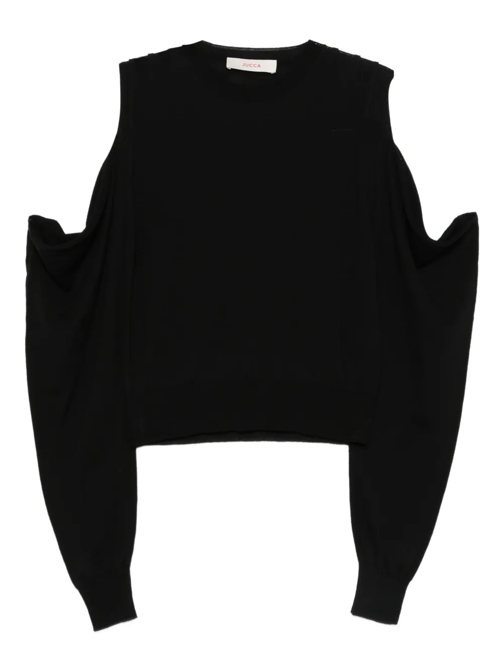 jucca approved open-detailing top | Black | Image 1