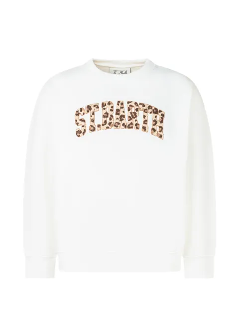 MC2 Saint Barth Kids Briony leopard-print terry-patch sweater