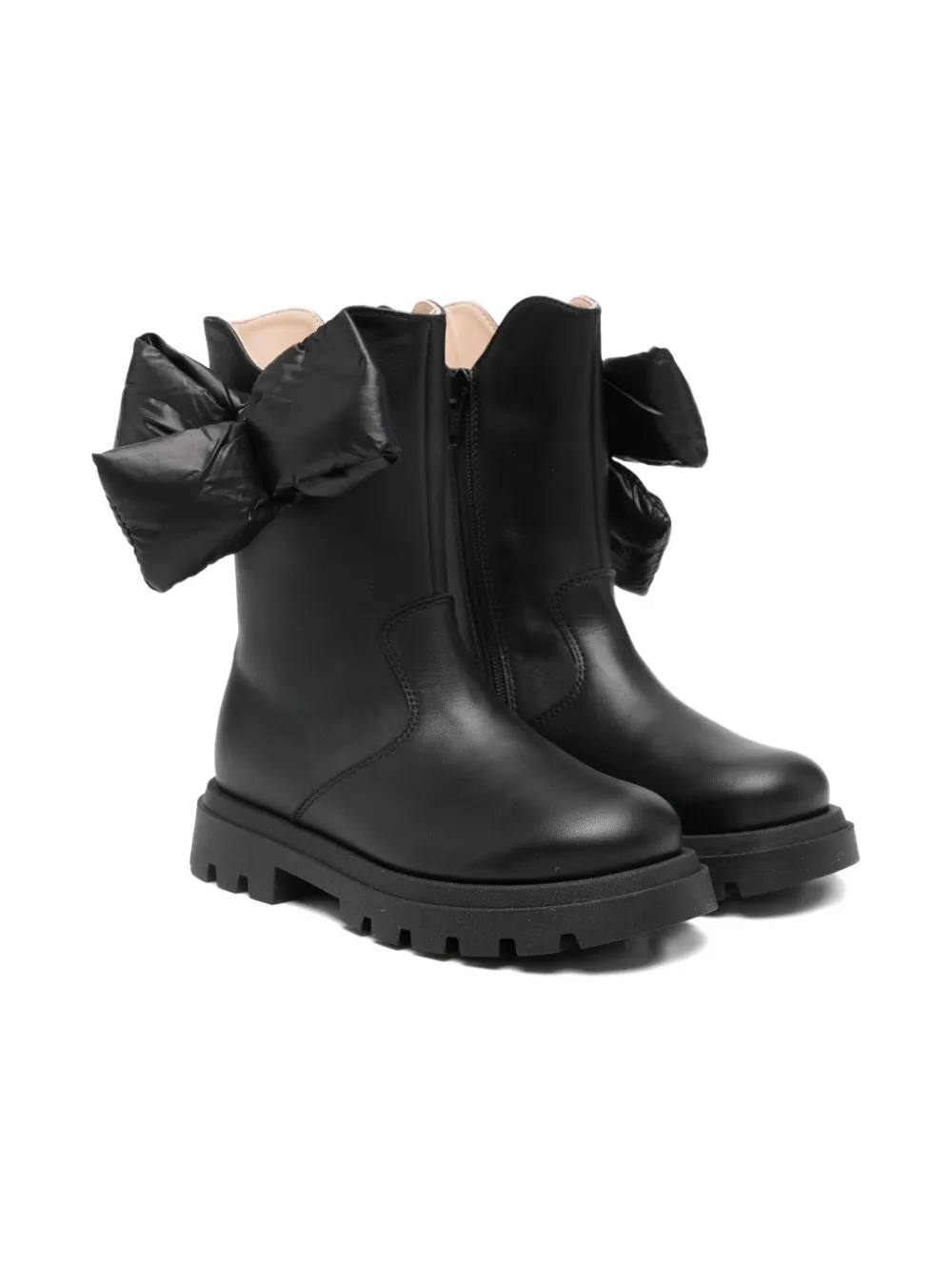 Florens Bow-detail Boots In Black