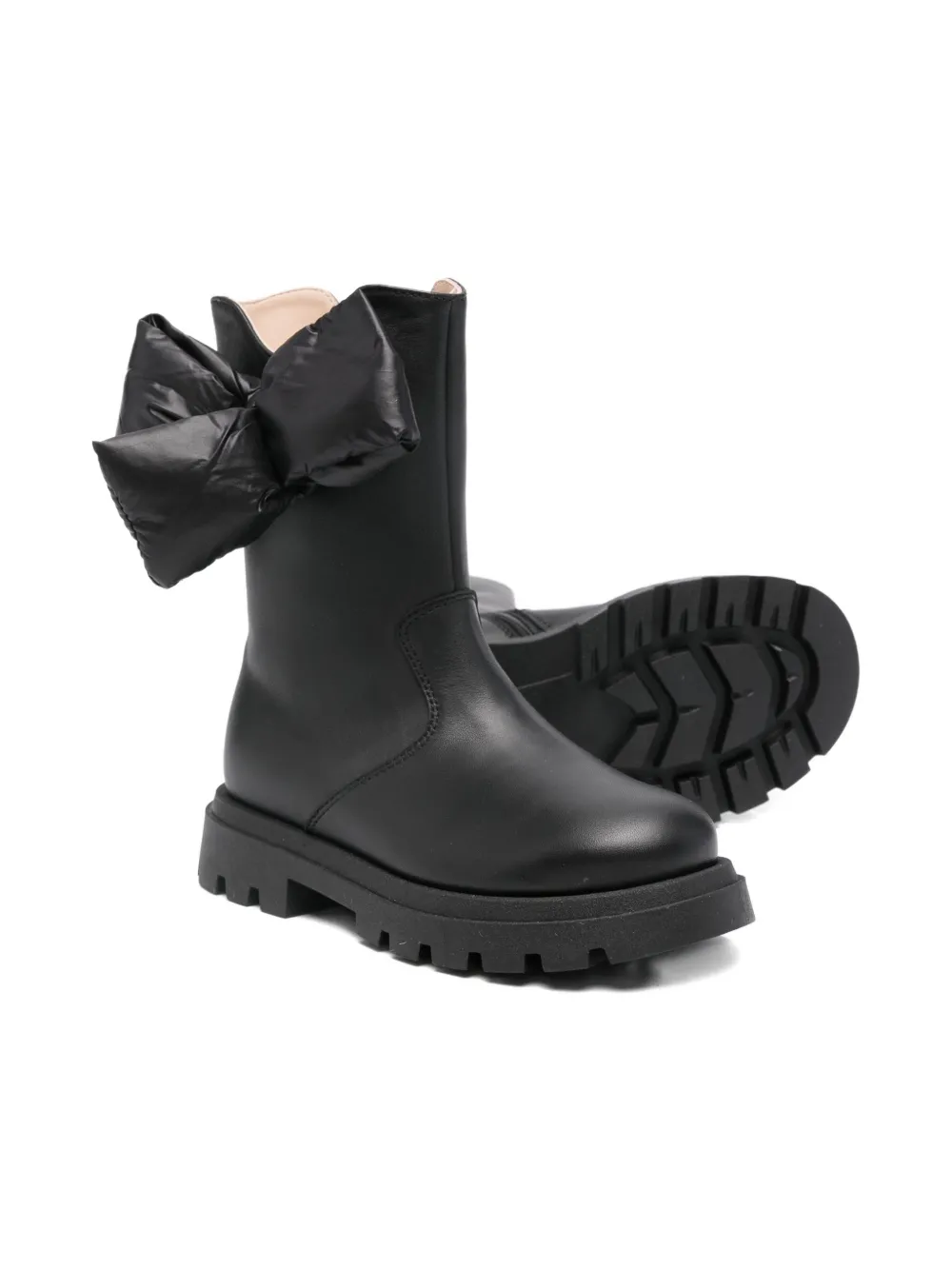 Florens Bow-detail Boots In Black