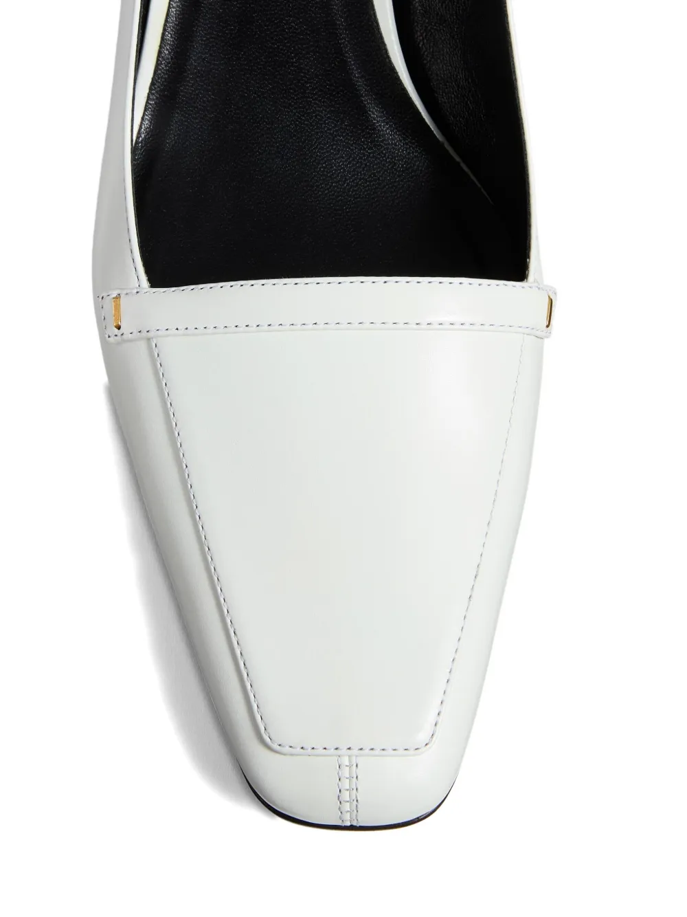 Khaite 50mm Celia Square-toe Heeled Pumps In White