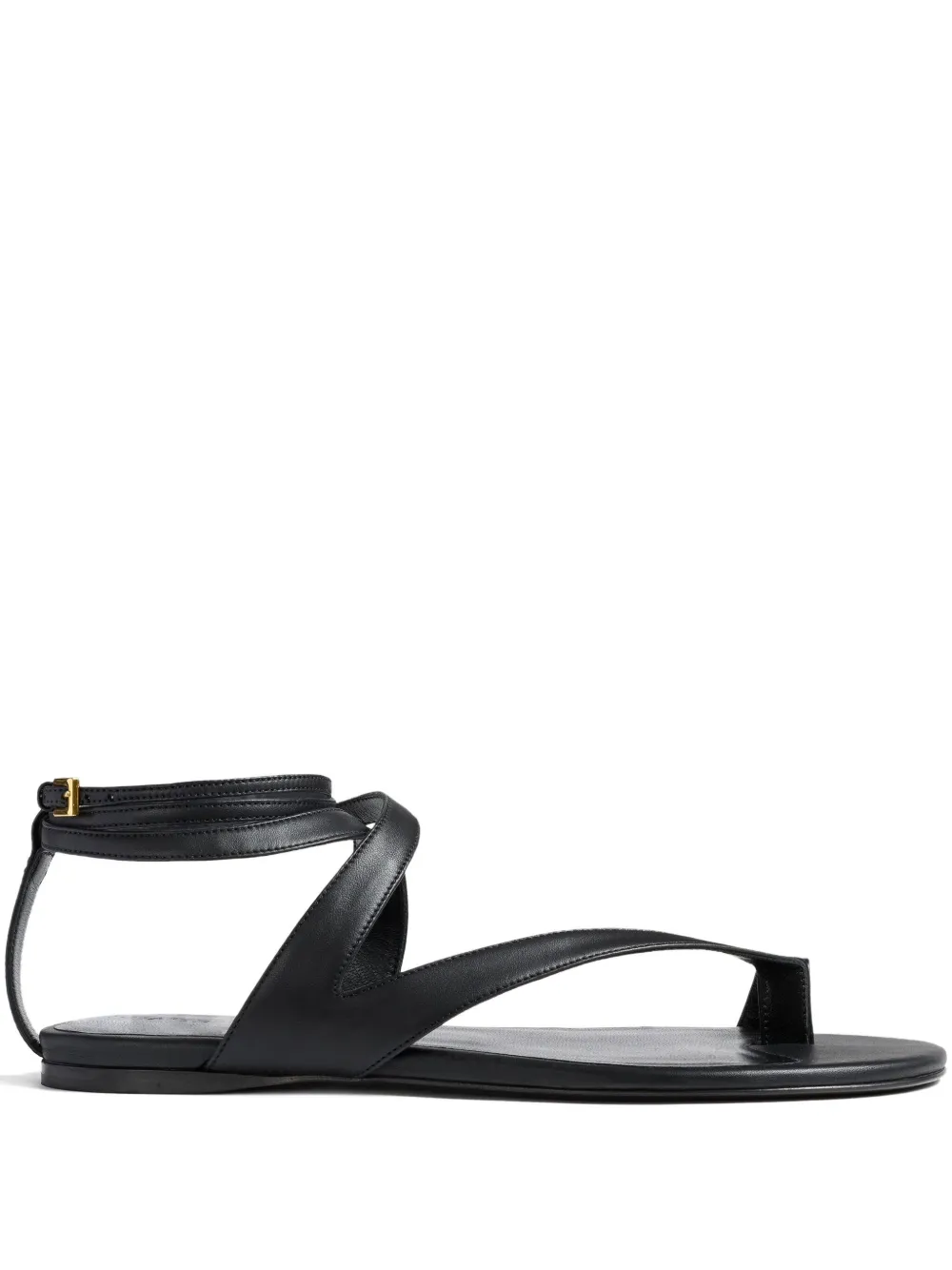 Khaite Ankle-strap Sandal In Black