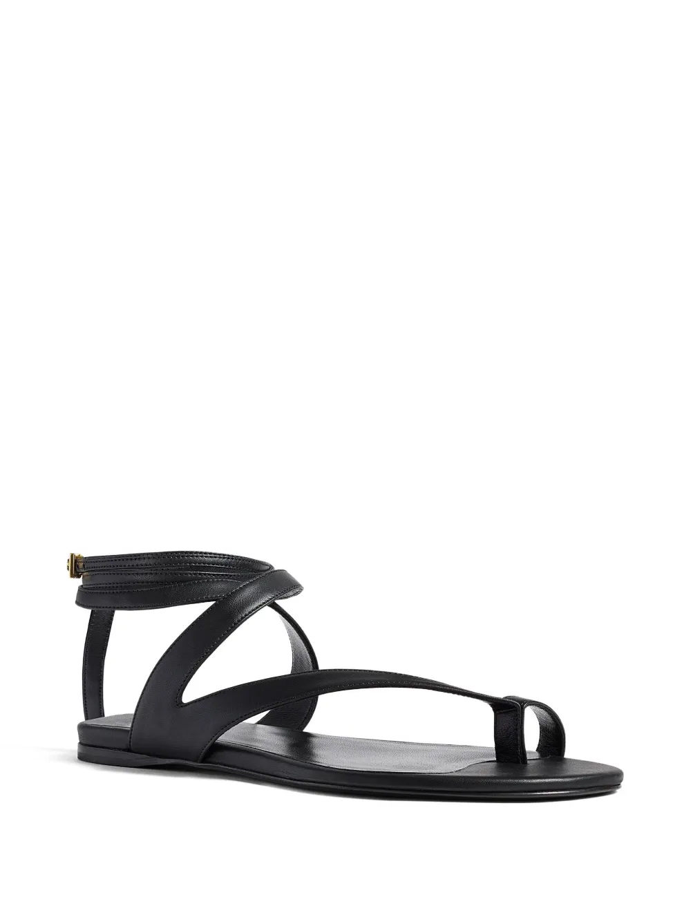 Khaite Ankle-strap Sandal In Black
