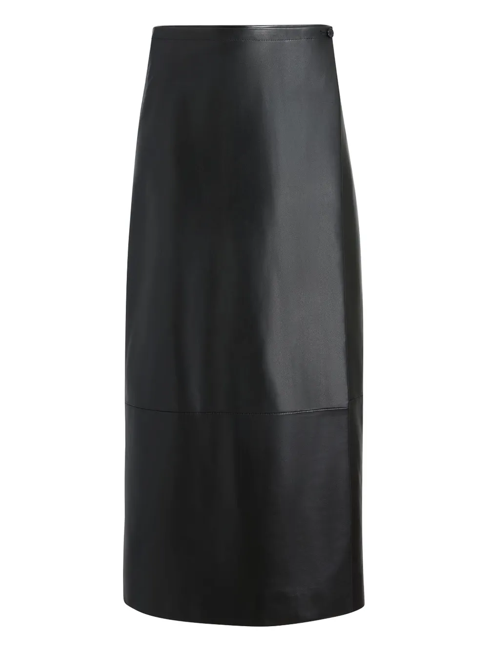 KHAITE falda midi cruzada a paneles | negro | Image 1