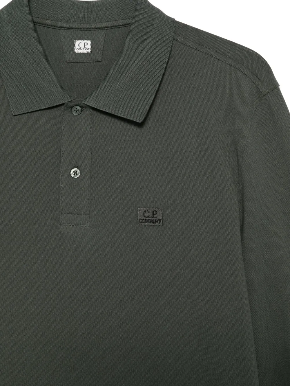 C.P. Company Poloshirt met logopatch Grijs