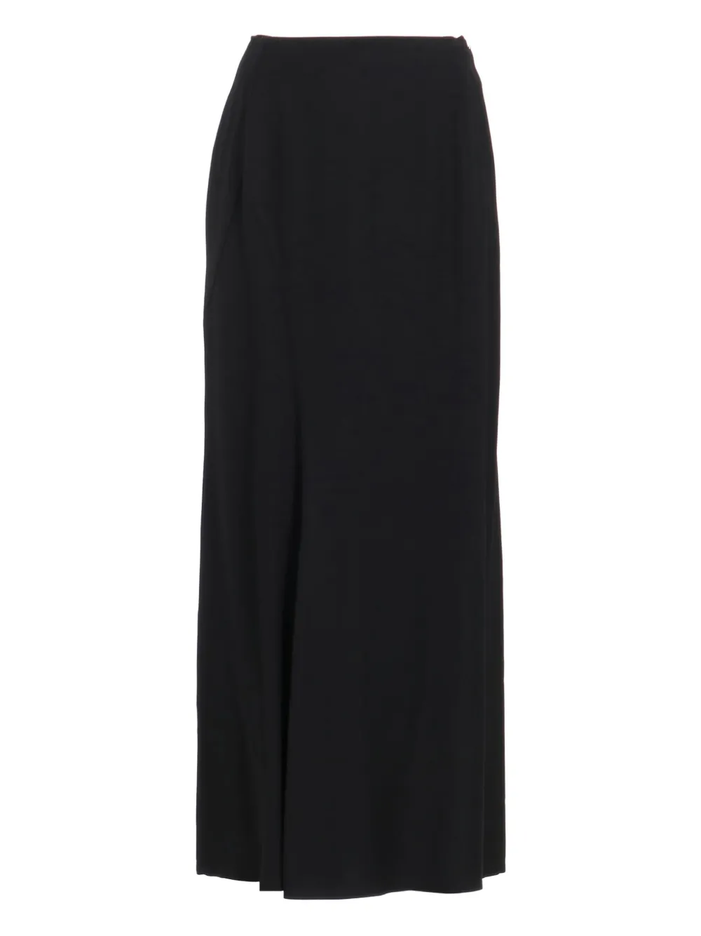 Yohji Yamamoto falda larga con abertura diagonal | negro | Image 1