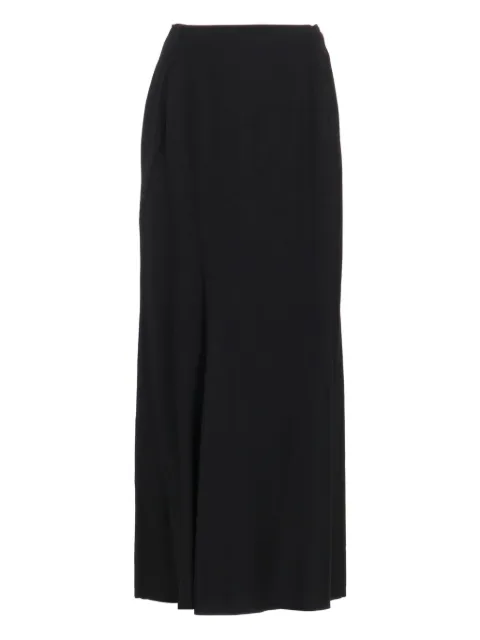 Yohji Yamamoto falda larga con abertura diagonal