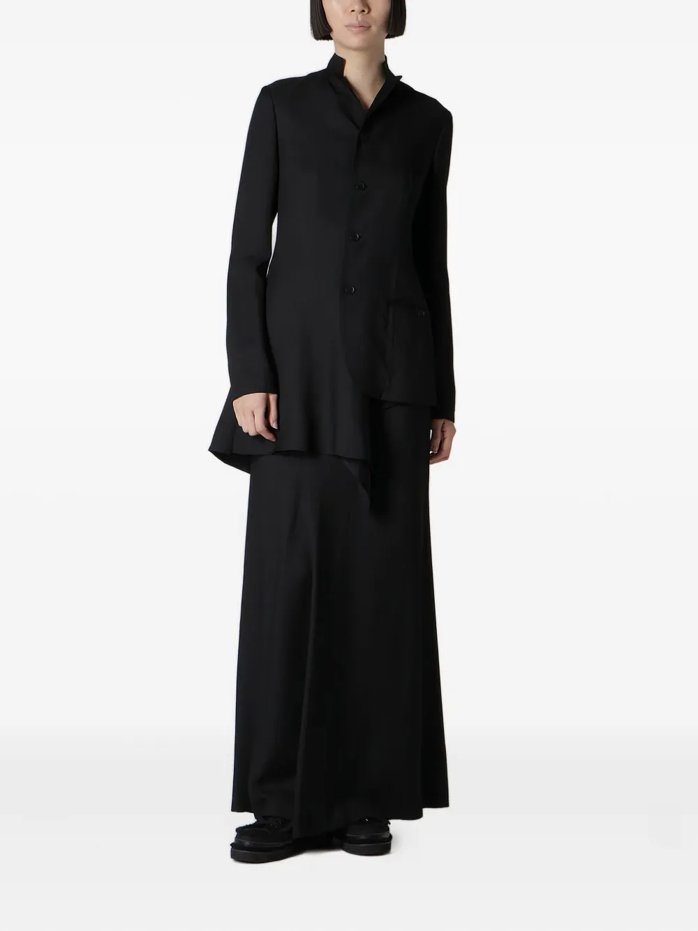 Yohji Yamamoto falda larga con abertura diagonal | Faldas asimétricas y drapeadas | Image 2