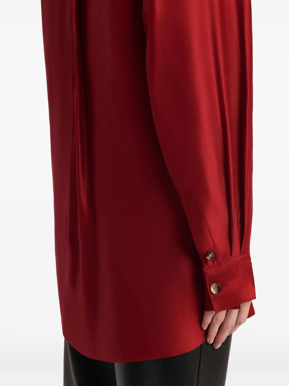 Khaite Buttoned Shirt In Red