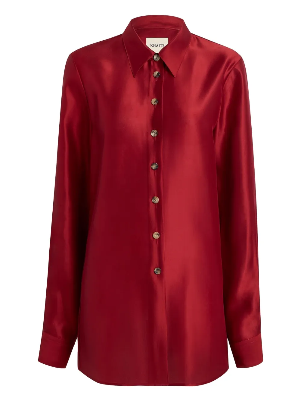 KHAITE buttoned shirt | Red | Image 1
