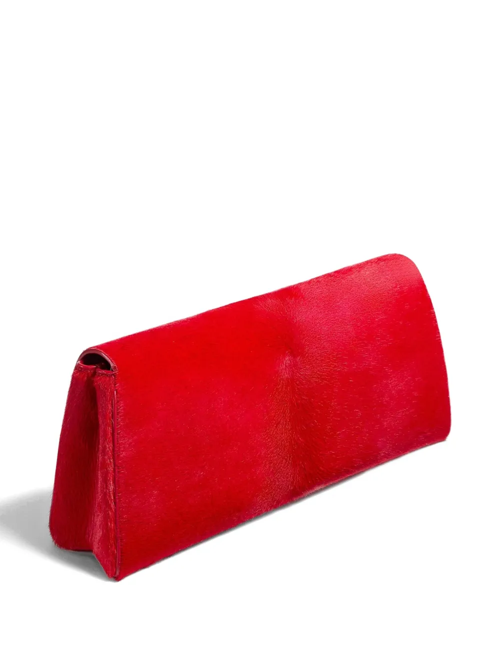 Khaite Flap Detail Clutch Bag In Red