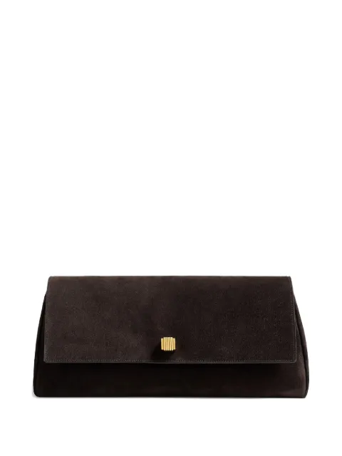 KHAITE Audrey suede clutch bag