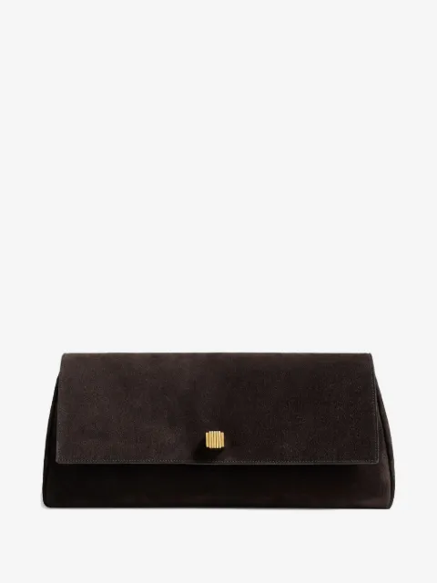 KHAITE Audrey suede clutch bag