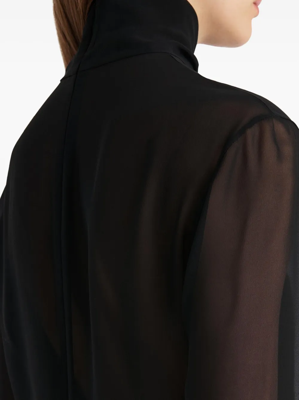 KHAITE Top met col Zwart