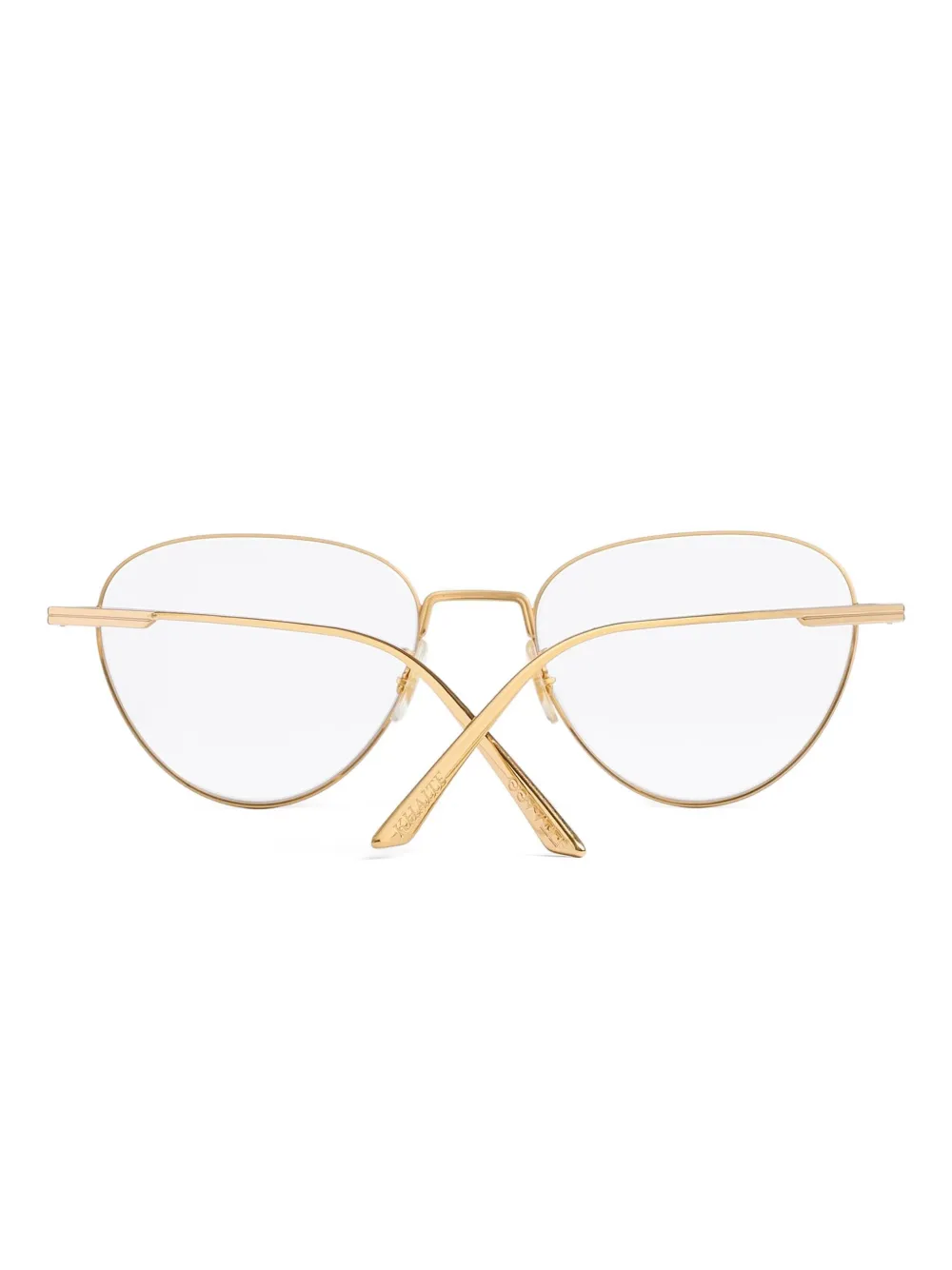 KHAITE Bril met ovaal montuur Goud