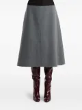 KHAITE wool A-line skirt - Grey