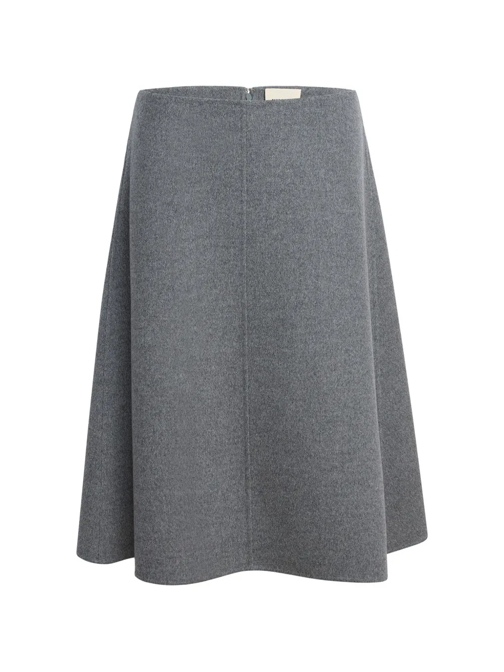 KHAITE wool A-line skirt - Grau