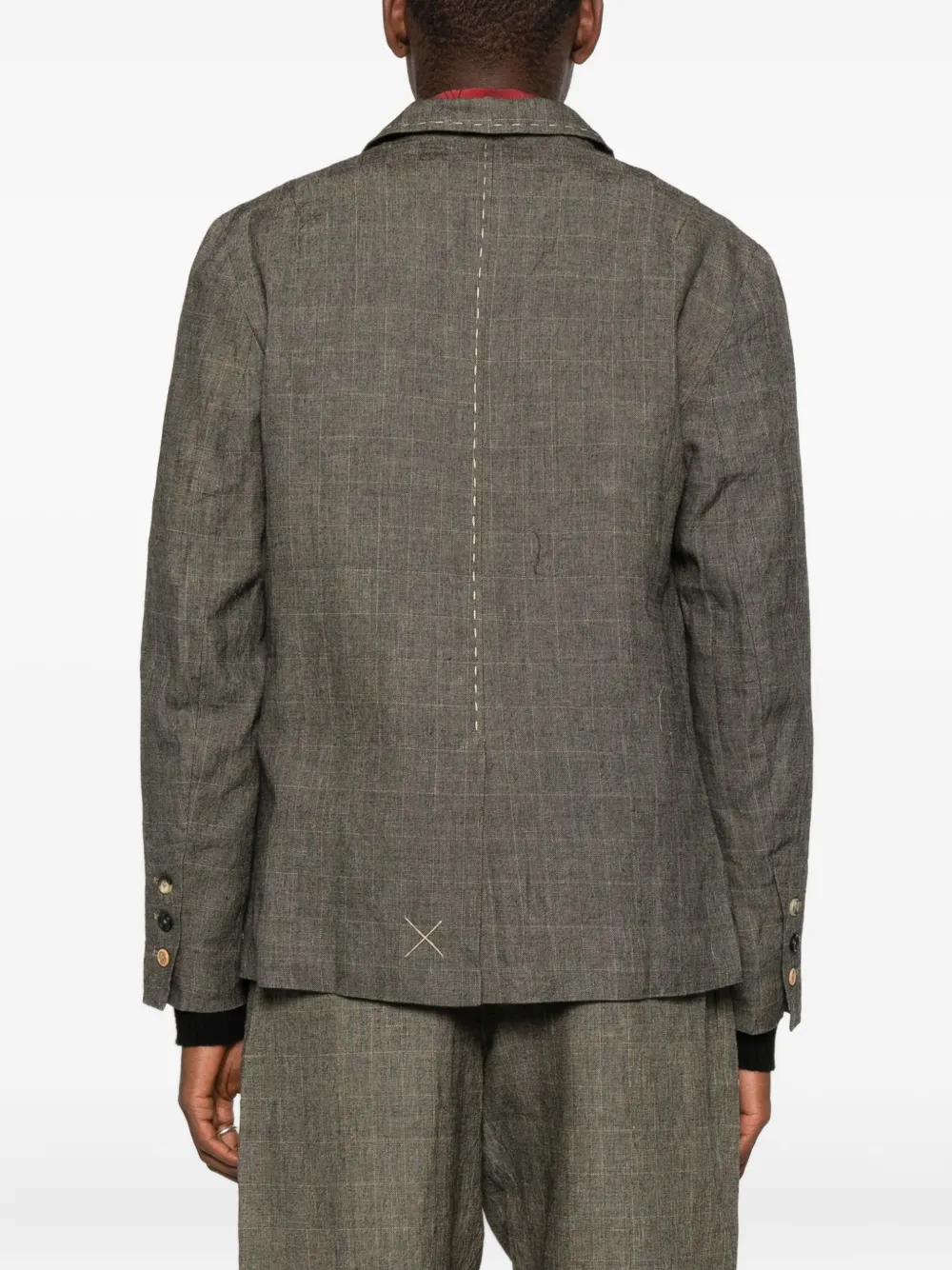 A Tentative Atelier Single-breasted Blazer In Gray