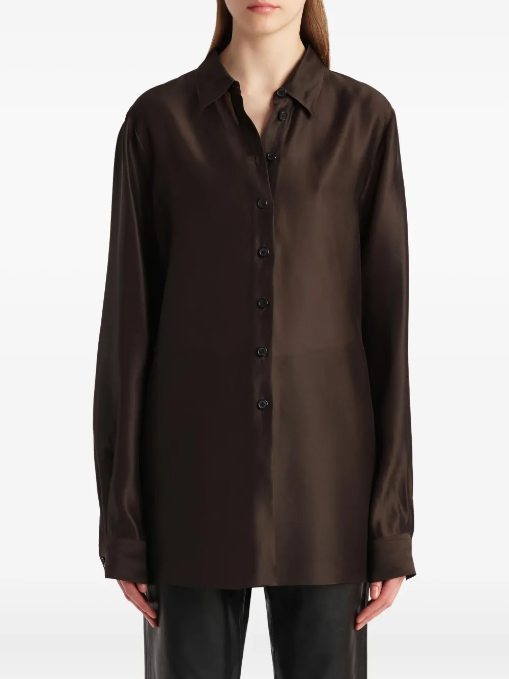 Khaite Auryn Shirt In Brown