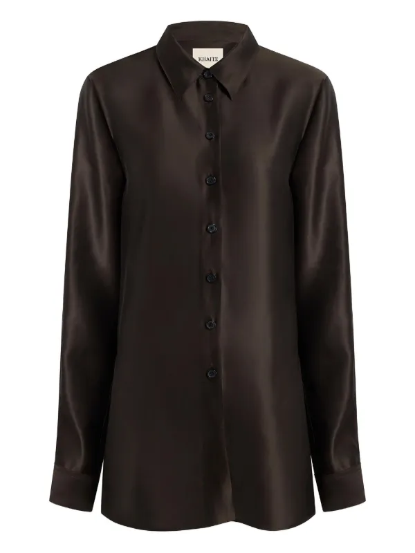 Khaite Auryn Top in Brown