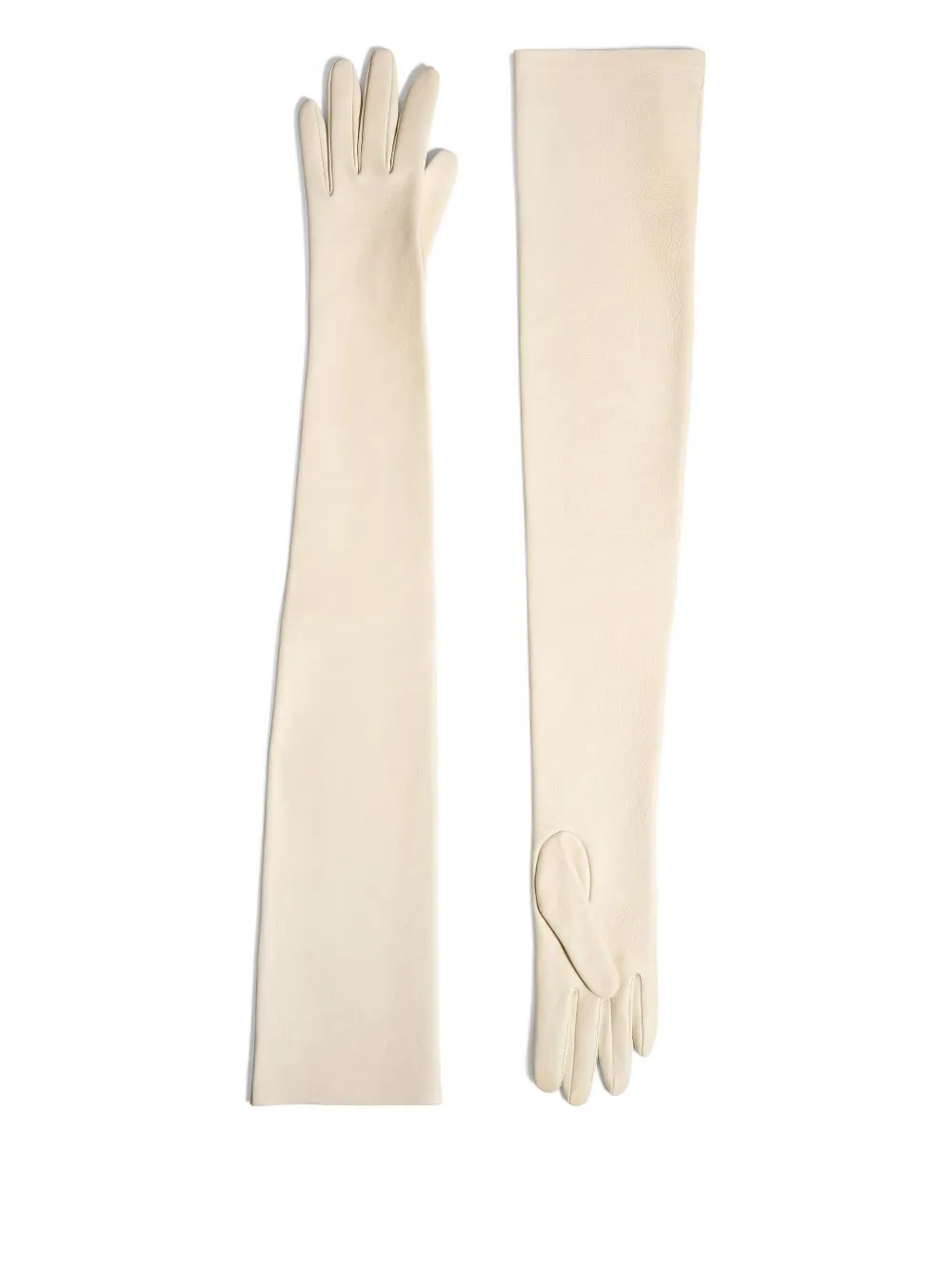 KHAITE Remo long leather gloves | Neutrals | Image 1