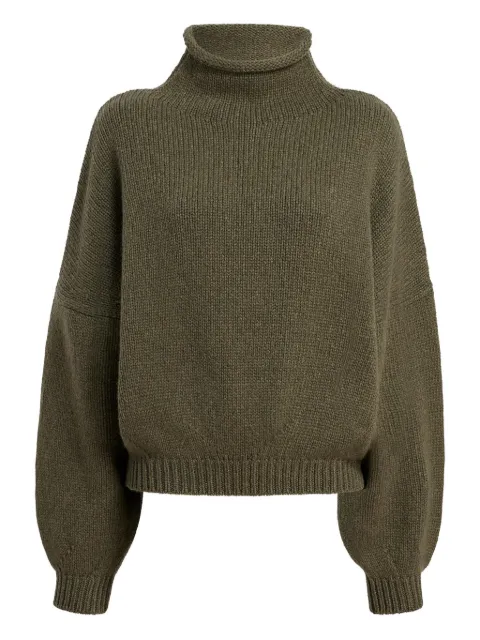 KHAITE Juniper funnel-neck balloon-sleeve knitwear