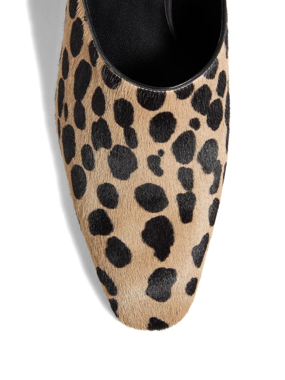 Khaite 100mm Colt Spotted Heeled Mules In Animal Print