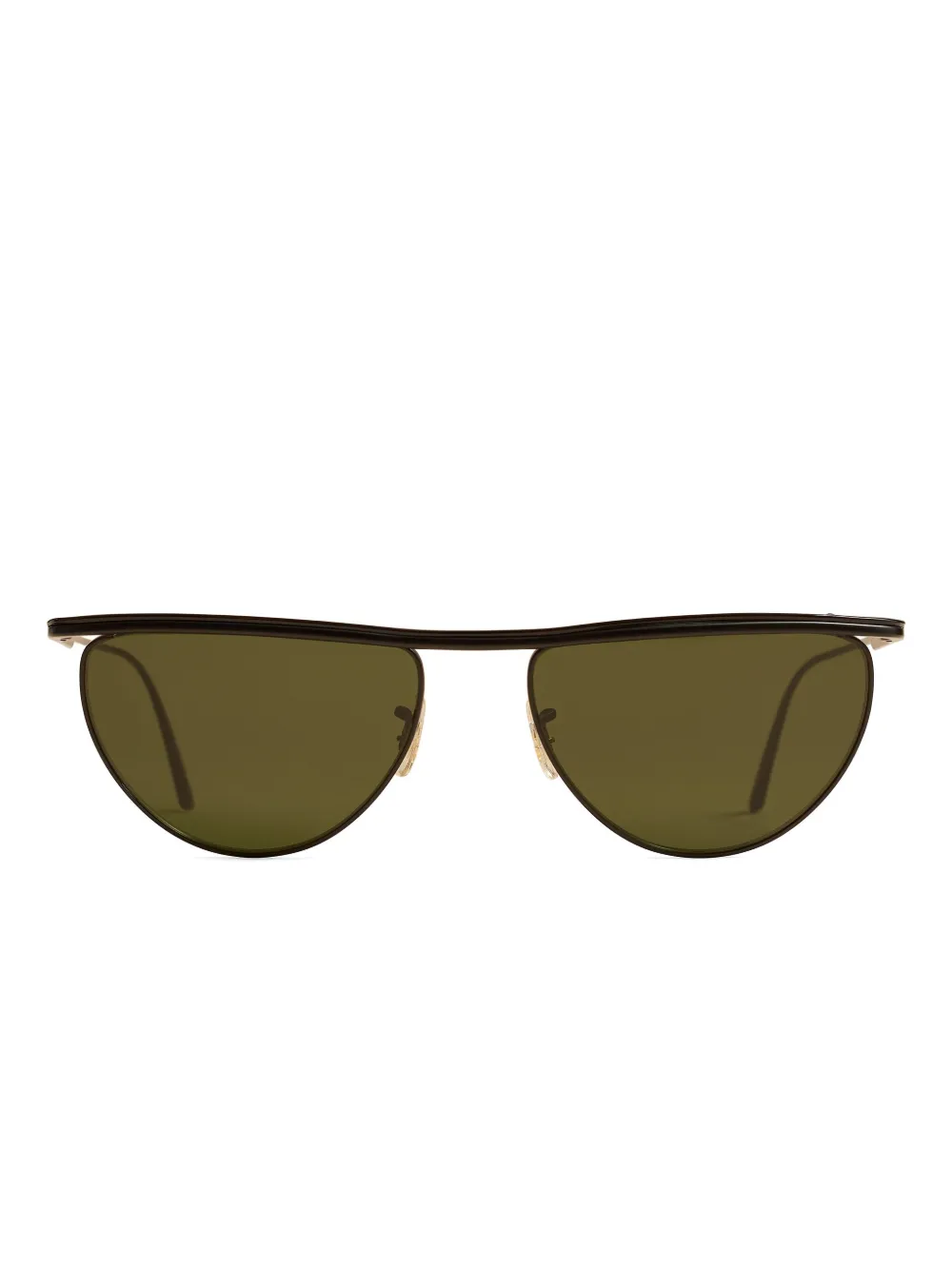Khaite X Oliver Peoples 1984c Browline Sunglasses In Black