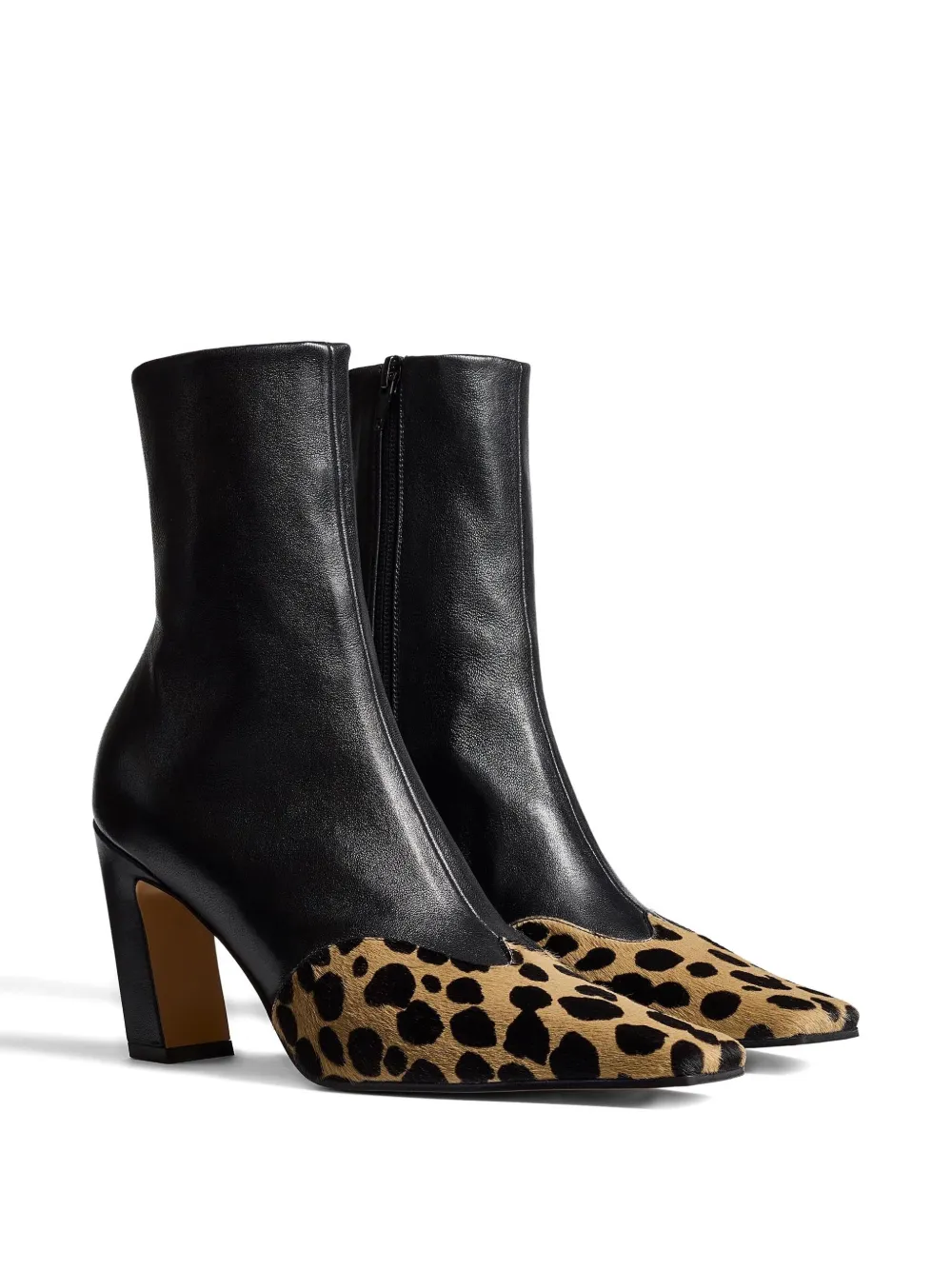 KHAITE 85mm Nevada hyena-print square toe boots | Ankle Boots | Image 2