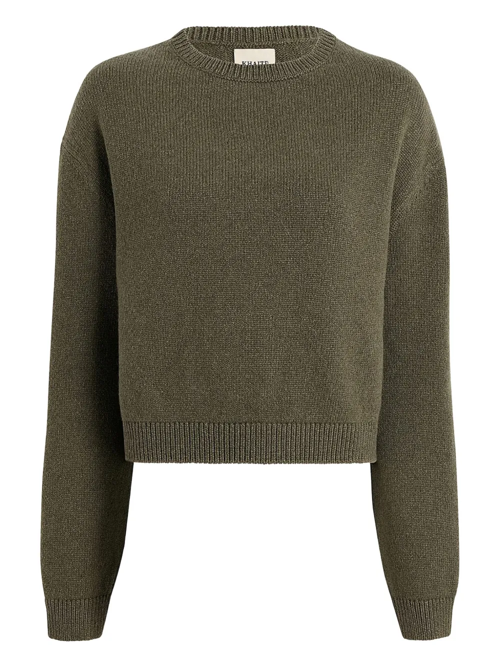 KHAITE jersey Milo de canalé | verde | Image 1