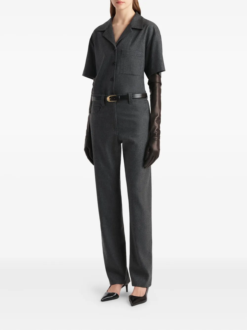 KHAITE Callum button trousers | Straight-Leg Pants | Image 2