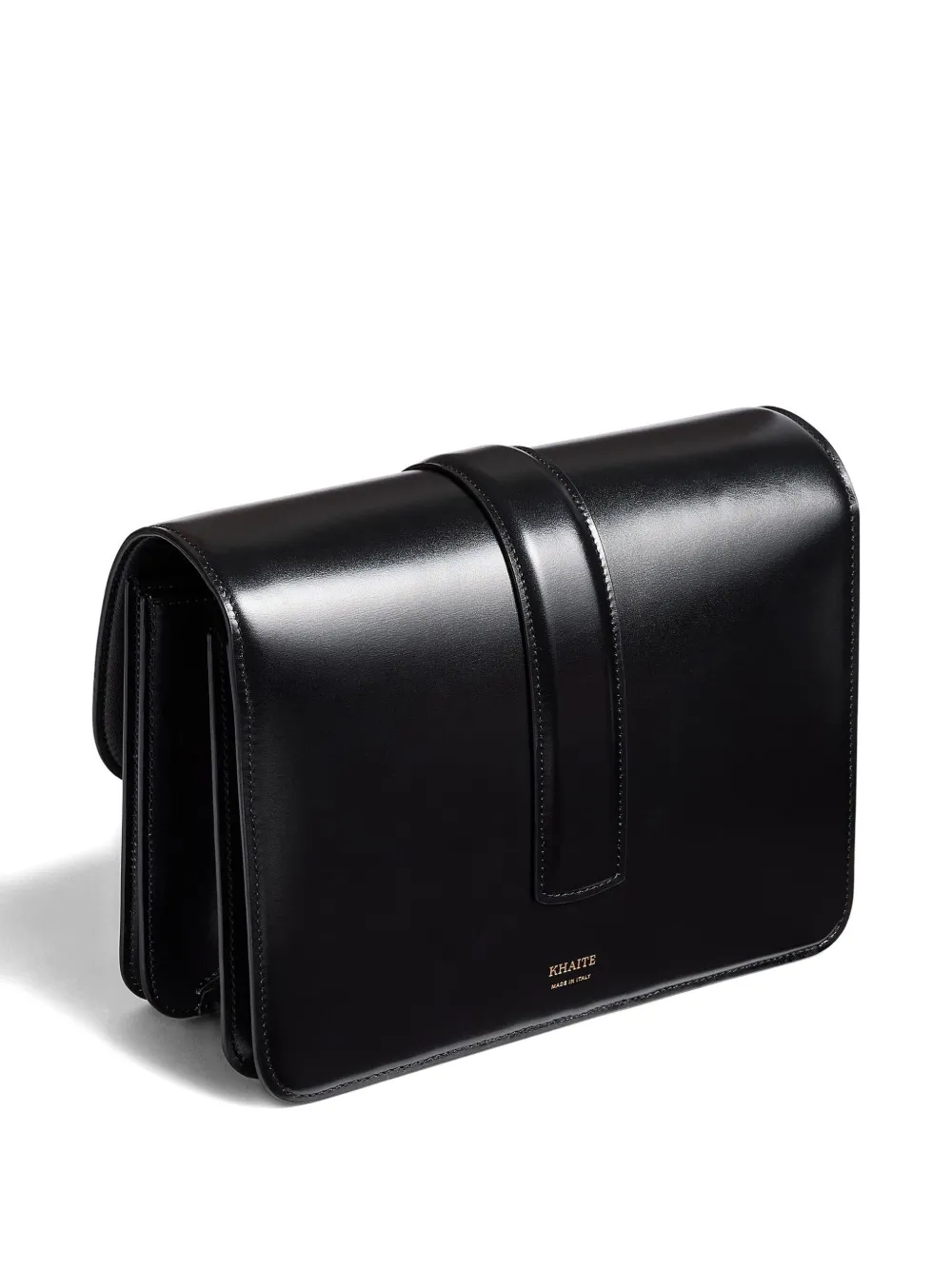 KHAITE Blake crossbodytas met Empire-detail Zwart