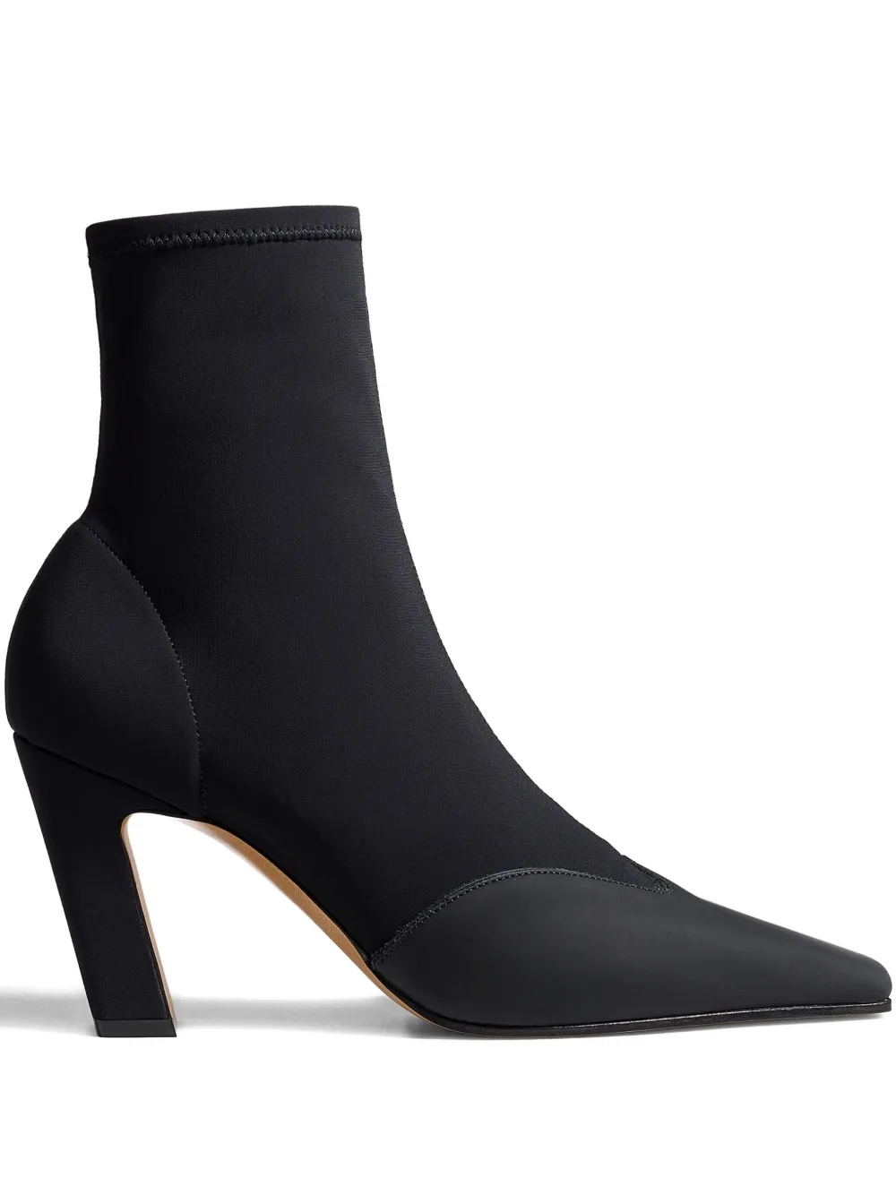 Khaite 85mm Nevada Pointed-toe Heeled Boots In Black