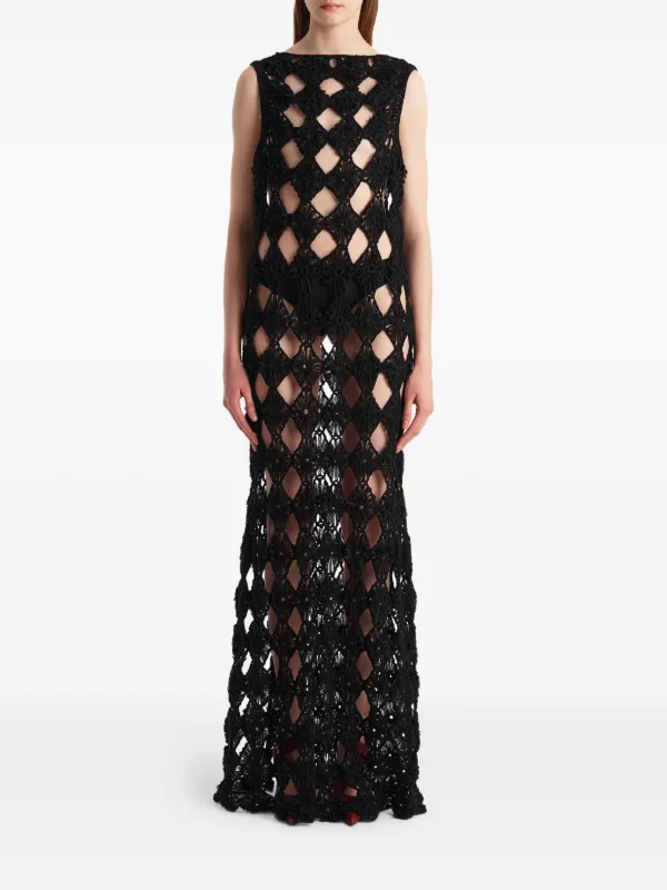 khaite evening dress KHAITE Jodie square-neck Maxi Dress
