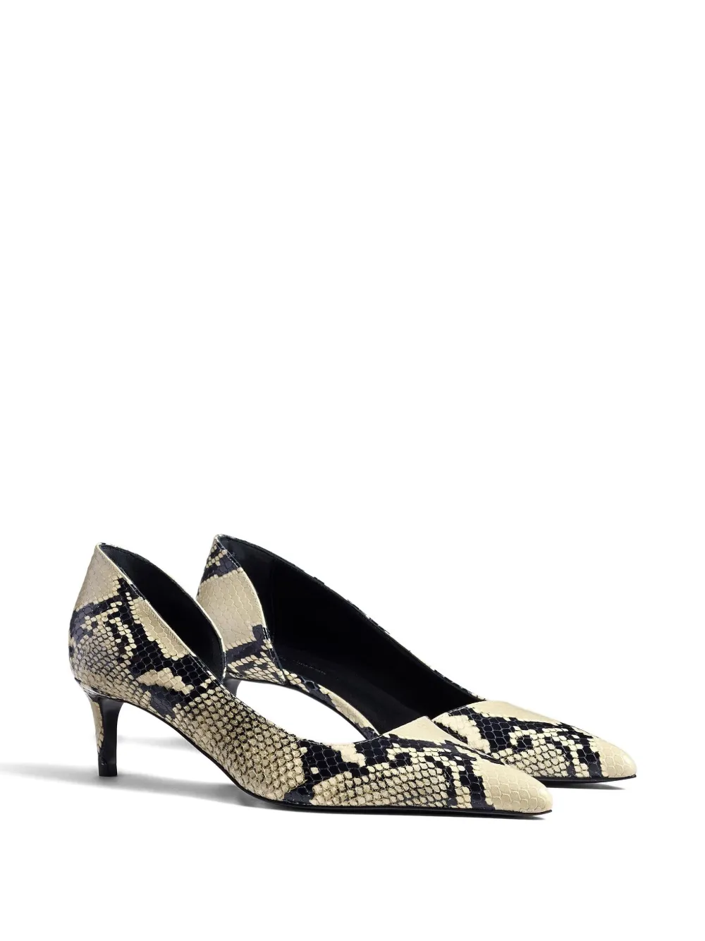 Khaite 45mm Jett D'orsay Heeled Pumps In Neutral