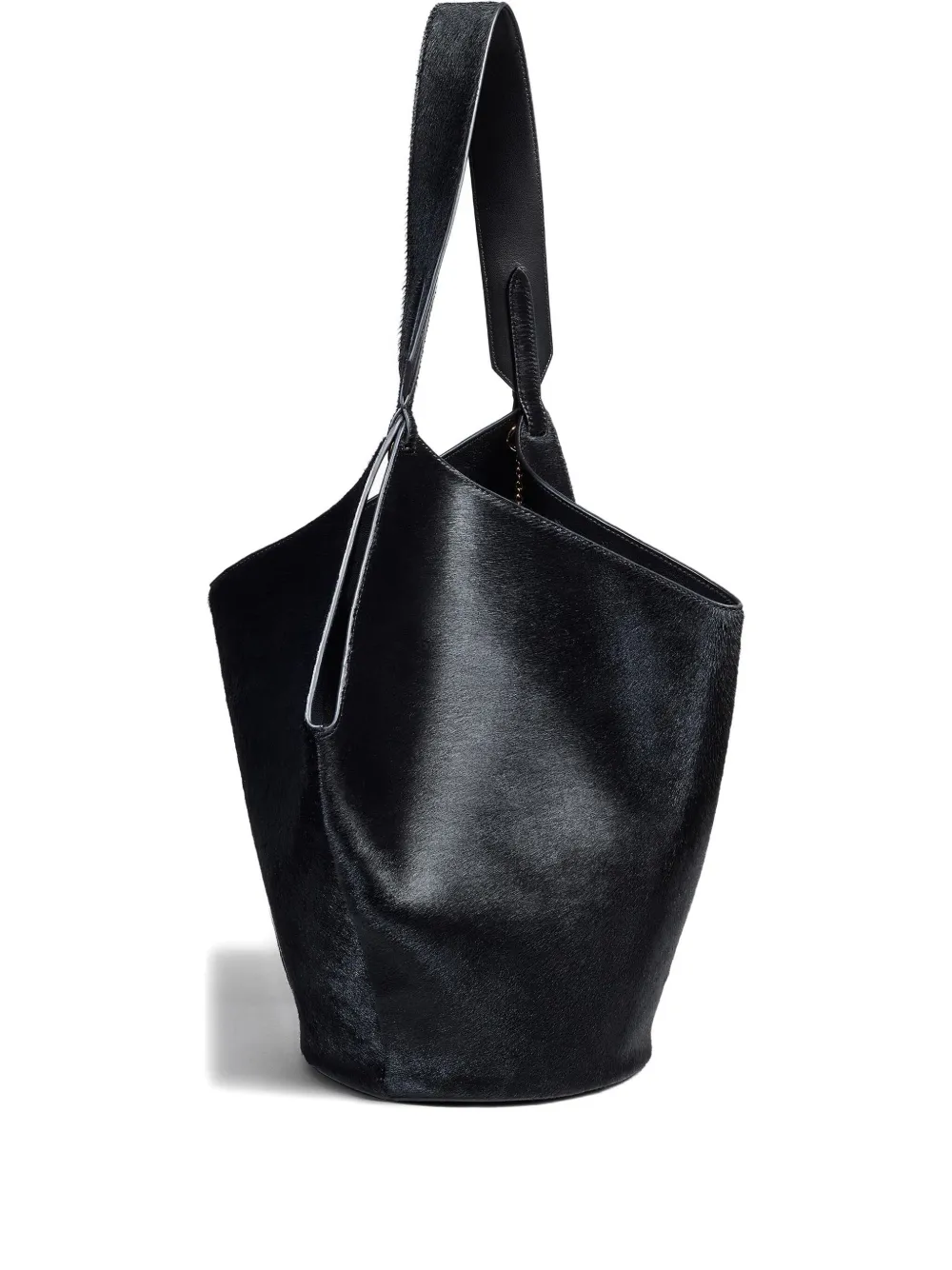 Khaite Chain-detail Leather Tote Bag In Black