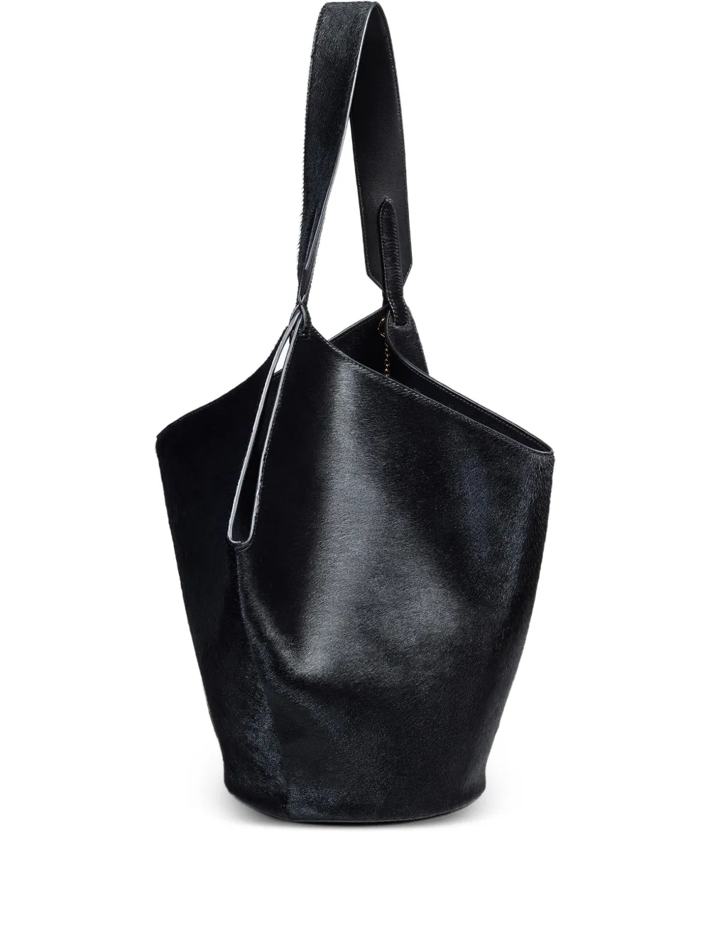 KHAITE chain-detail leather tote bag | Black | Image 1