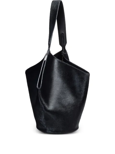 KHAITE chain-detail leather tote bag